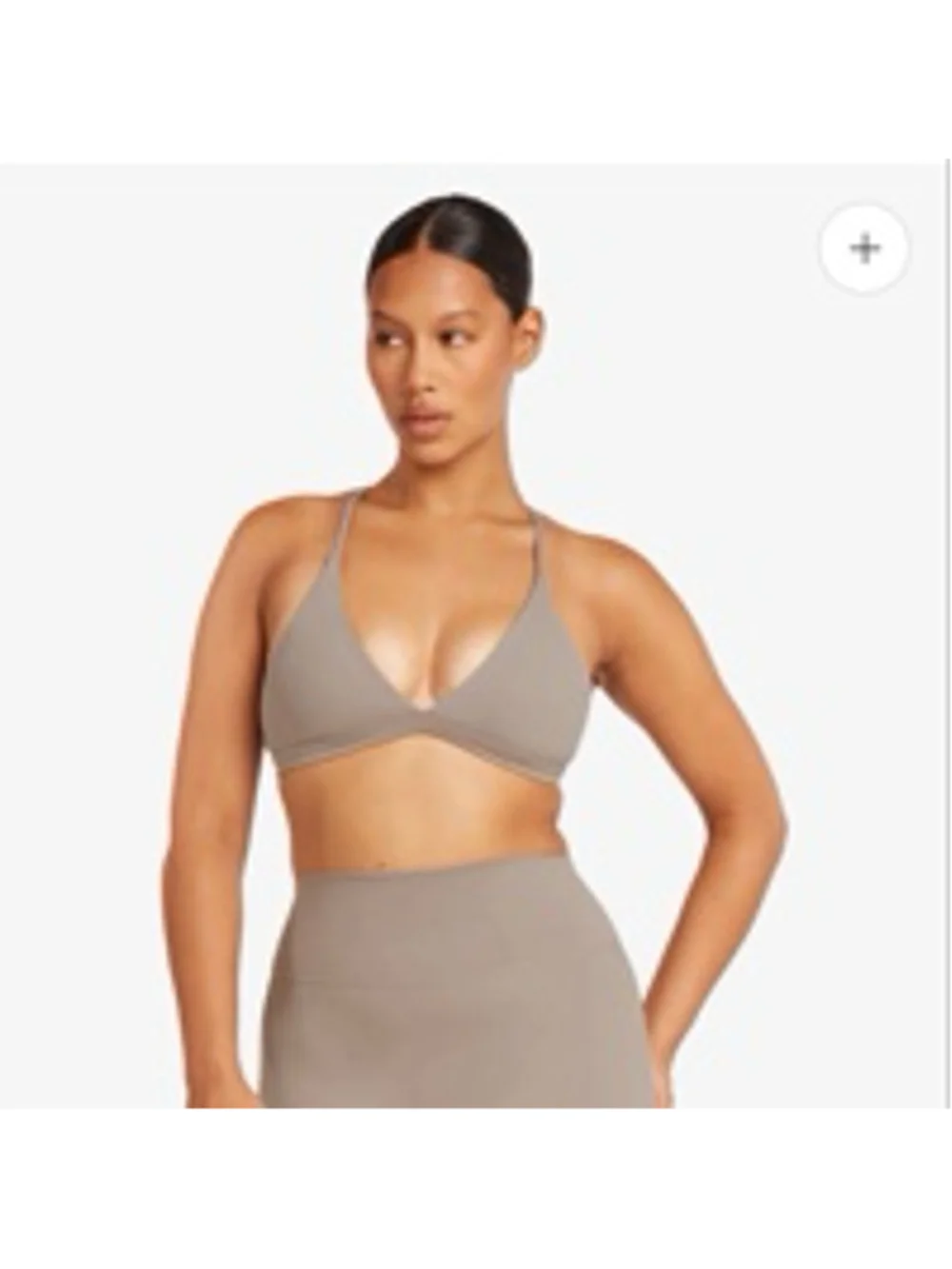 Women's CSB Beige Form Noa Crop Sports Bra L - Picture 2 of 8